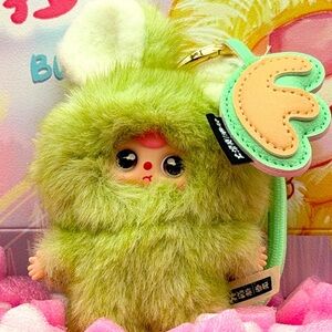 Baby Three Super Mini Bunny Plush – Letter F-Opened Blind Box w/ Box & Card